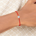 925 Silver Thread Rakhi with Evil Eye