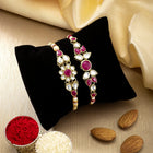 Peora Kundan Pearl Rakhi for Raksha Bandhan
