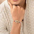 Peora Kundan Pearl Rakhi for Raksha Bandhan