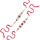 Peora Kundan Pearl Rakhi for Raksha Bandhan