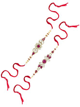 Peora Kundan Pearl Rakhi for Raksha Bandhan