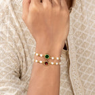 Peora Crystal & Pearl Link Thread Rakhi