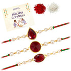 Peora Pearl Shine & Crystal Charm Rakhis