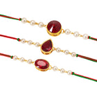 Peora Pearl Shine & Crystal Charm Rakhis