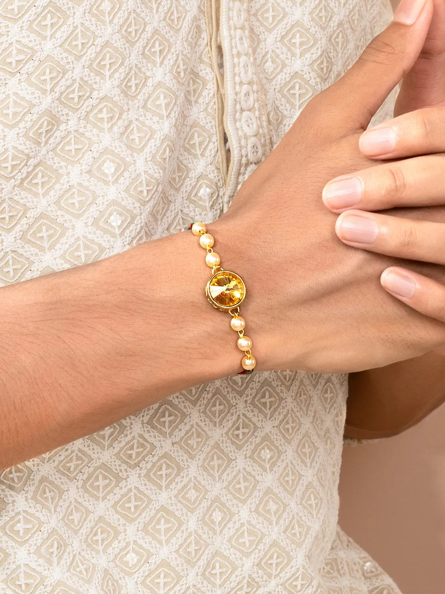Trendy Beads Chain Rakhi Thread