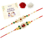 Peora Radiant Rakhi with Pearls & Stones