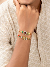 Peora Radiant Rakhi with Pearls & Stones