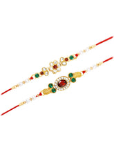 Peora Radiant Rakhi with Pearls & Stones