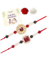 Peora Embellished Beads & Crystal Bhai Rakhi