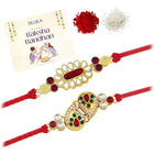 Peora Kundan Handwoven Rakhi for Eternal Bond