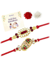 Peora Kundan Handwoven Rakhi for Eternal Bond