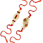 Peora Kundan Handwoven Rakhi for Eternal Bond