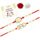 BRO & VIRA Engraved Stone Rakhi