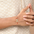 BRO & VIRA Engraved Stone Rakhi