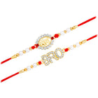 BRO & VIRA Engraved Stone Rakhi