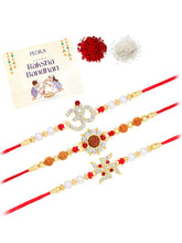 Protective CZ Rakhi with Holy Symbols