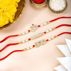 Om & Bro CZ Rakhi Set for Brothers
