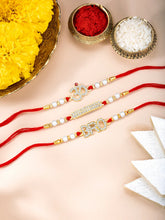 Om & Bro CZ Rakhi Set for Brothers