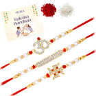 Om Swastik Rakhi with Sparkling CZ
