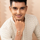 Om Swastik Rakhi with Sparkling CZ