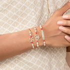 Om Swastik Rakhi with Sparkling CZ