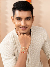 Om Swastik Rakhi with Sparkling CZ