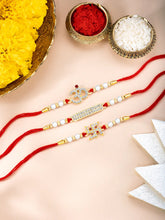 Om Swastik Rakhi with Sparkling CZ