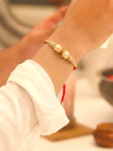 Peora Kundan Beaded Rakhi for Brother | Set of 3