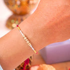 Peora Delicate Beaded Rakhi for Brother | Set of 4