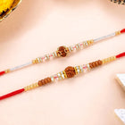 Peora Delicate Crystal Rakhi for Brother | Set of 2