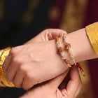 Peora Delicate Crystal Rakhi for Brother | Set of 2