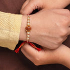 Peora Delicate Crystal Rakhi for Brother | Set of 2