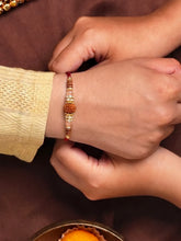Peora Delicate Crystal Rakhi for Brother | Set of 2