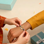 Peora Peacock Infinity Evil Eye Rakhi for Brother | Set of 2