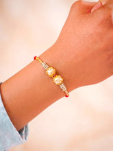 Peora Rudraksha Crystal Rakhi for Brother | Set of 3