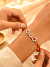 Peora Crystal Studded Rakhi for Brother | Set of 2