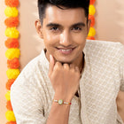 Contemporary Rakhi with Pearl Charm