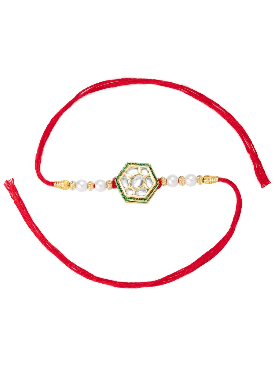 Contemporary Rakhi with Pearl Charm