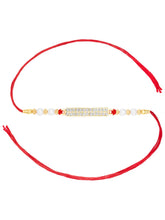 Graceful Crystal & Beads Love in Rakhi