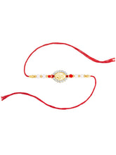 VIRA Motif Rakhi in Crystal & Beads