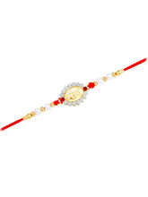 VIRA Motif Rakhi in Crystal & Beads