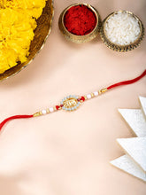 VIRA Motif Rakhi in Crystal & Beads