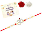 Om Motif Rakhi in Beads & Crystal