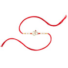 Om Motif Rakhi in Beads & Crystal