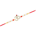 Om Motif Rakhi in Beads & Crystal