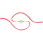Floral Crystal Pearl Rakhi for Brother