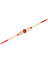 Crystal & Pearl Studded Rakhi Thread