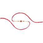 Sparkling Crystal & Pearl Rakhi for Bhai