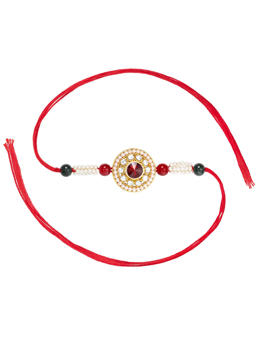 Chakra Inspired Crystal & Beads Rakhi