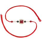 Intricate Crystal and Pearl Rakhi Band